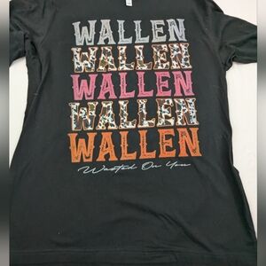 Morgan Wallen NWOT Wasted On You Concert Tour Tee Shirt Black XL
